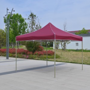 Carpa de Mercado Hexagonal Ultra Resistente de 3x3m con Logotipo Personalizado Impreso, Estructura de Acero Verde Polvoriento - Product Image 1