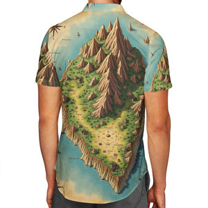 Offre Spéciale Polyester Château Impression Numérique Mode Plage Chemise Boutonnée Séchage Rapide En Plein Air À Manches Courtes Fabricants De Vêtements - Product Image 4