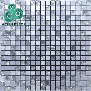 AISEN DECOR Prezzo all'Ingrosso Mosaico <span class=keywords><strong>in</strong></span> <span class=keywords><strong>PVC</strong></span> Piastrella a Mosaico Stacca e Attacca Mosaico <span class=keywords><strong>in</strong></span> Alluminio Autoadesivo <span class=keywords><strong>per</strong></span> <span class=keywords><strong>Cucina</strong></span> - Product Image 1