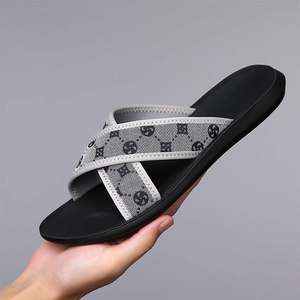 High Quality Women's Beach Slippers Customization Logo Light <b>Weight</b> Men's slippers Fashionable outdoor Slides Slippers men - Product Image 3