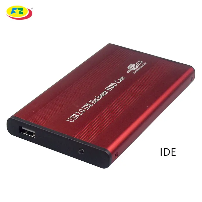 USB 2.0-IDE/PATA 2.5 "sabit Disk sürücüsü HDD alüminyum harici kasa 2.5 IDE muhafaza kutusu 500GB maksimum kapasite FZX2501IA2