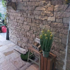 Carreaux muraux en pierre écrasés colorés pour l'extérieur, mélange de décorations de paysages naturels, pour revêtement mural - Product Image 2