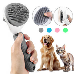 Commercio all'ingrosso semplice eco-friendly Pet strumento di massaggio cane e gatto pettine capelli <span class=keywords><strong>Deshedding</strong></span> toelettatura spazzola - Product Image 5