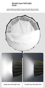 Boîte à lumière <span class=keywords><strong>parabolique</strong></span> profonde de 90 cm avec grille nid d'abeille pour monture Bowens, Elinchrom, Profoto – Accessoire de studio photo pour flash - Product Image 4