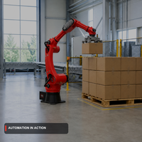 Robot industriel articulé à 6 axes EFORT pour palettisation, soudage, meulage, polissage, automatisation de la manutention, moteur 2 kW 110 V