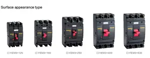 YUYE באיכות גבוהה OEM ODM MCCB חשמל שניידר יצוק Case מפסק שלושה עמודים 63A100A 200A 250A YEM3-250A (MCCB)