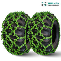 Cadenas para Neumáticos de Servicio Pesado, Nuevas, de 19 mm, con Puntas en U, de Acero al Boro Galvanizado, para Cargadoras de Ruedas y Equipos Forestales