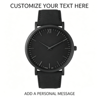 Montre à quartz pour homme avec bracelet en cuir Citizen personnalisé de haute qualité, cadran en verre, boîtier en alliage, style sportif haut de gamme, vente en gros