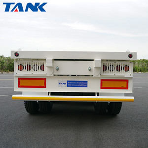 Semi-remorque à plateau plat très vendue pour le transport de tôles d'acier, système de suspension mécanique, remorques de camion - Product Image 6
