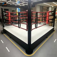 Ring de boxe robuste de 20 pieds avec structure renforcée et sol rembourré en PVC pour les sports de combat