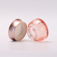 2024 YIJING emballage de bouteille de soins de la peau cosmétique en forme de goutte d'eau en or rose élégant, service à guichet unique pour crème pour le visage 50g