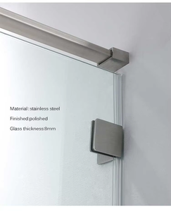 <span class=keywords><strong>Puerta</strong></span> de <span class=keywords><strong>Ducha</strong></span> Corredera Doble con Marco de Aluminio y Vidrio Templado para Baño de Hotel u Hogar, Recién Llegada - Product Image 3