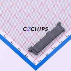 HDGCYLSY-SATA-113 Hard Drive Connector (SAS/SATA/M.2) Through hole Component (THT) Connector SATA Female 22P Through Hole - Product Image 1