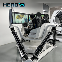 Simulador de Carreras VR HEROVR, Go Kart Eléctrico con Movimiento 2Dof, Auto de Carreras F1, Vehículo Metálico para Montar en Interiores, para Parques de Aventura y Jardines