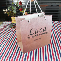 Luxury Recyclable Craft Paperboard Shopping Bags Custom Logo Offset Printing Hand Length Handle for Clothing Small Businesses