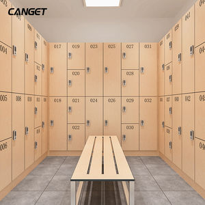 Casiers de gymnastique en <span class=keywords><strong>bois</strong></span> imperméables de style moderne avec banc - Product Image 1