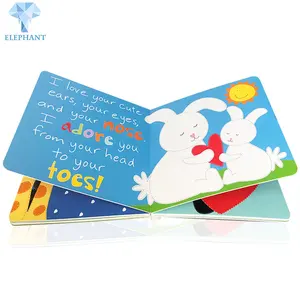 Professional Custom Hot Sale Full Color Printing Fancy Children Baby Hardcover Board Book