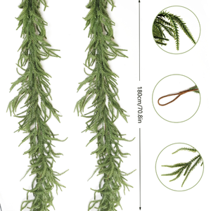 Thông Nhân Tạo Kim Garland 180cm <span class=keywords><strong>Cedar</strong></span> Vine nhân tạo thông Vòng hoa giáng sinh trang trí cây nho - Product Image 5