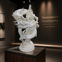 Service d'impression 3D SLA haute précision sur mesure pour prototypes de figurines de dragons et de personnages complexes avec finition de surface lisse