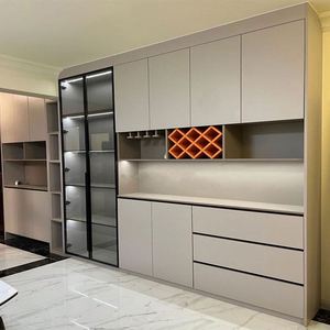 Aimsp Custom Luxury Sideboard <b>Wine</b> Bar <b>Cabinet</b> Designs Furniture Dining Room Set - Product Image 3