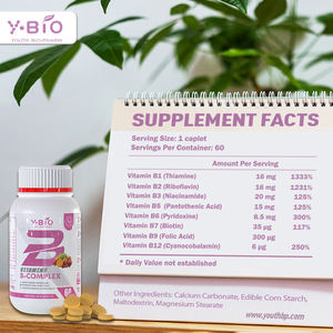 8 vitamines hydrosolubles de haute pureté, complément alimentaire pour le soutien immunitaire des adultes, 60 comprimés/flacon, fabricant d'origine - Product Image 5