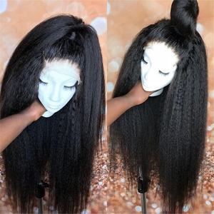 Kinky Straight Hd <b>Lace</b> Frontal <b>Wig</b> Pre Plucked Raw Yaki Brazilian Virgin <b>Human</b> <b>Hair</b> Cheap Transparent <b>Full</b> <b>Lace</b> Front <b>Wig</b> Vendor - Product Image 1