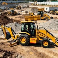 Chargeuse-pelleteuse haute performance 388 avec moteur diesel Cummins, 4 roues motrices, hydraulique, pour chantier de construction, dotée d'une capacité de charge élevée