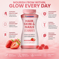 Gummies de Biotine en Gros pour Cheveux, Peau et Ongles – Supplément de Beauté Vitamines C & E Complexes pour Cheveux, Peau et Ongles (OEM)