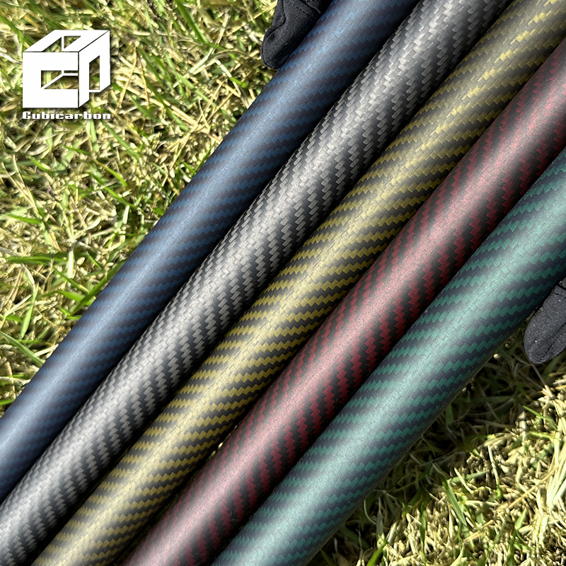 China CFRP Tubes OEM Roll-wrapped Tube Carbon 3K Carbon Fiber Pipe Custom Diameter And Length