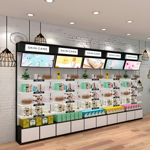 Hiện đại thân thiện với môi tủ trưng bày giá cho sơn móng tay chăm sóc da Nước hoa Thẩm mỹ viện cho cửa hàng trưng bày kệ - Product Image 2