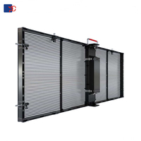 Pantalla LED Transparente P3.91 de Alta Luminosidad y Ahorro de Energía LCCL, Certificación ROHS/CE/FCC para Uso en Interiores y Exteriores