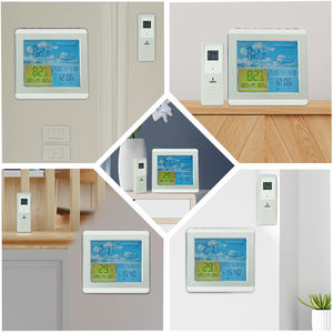 EMAF Maison Sans Fil Numérique Prévisions Météo Bureau Réveil Thermomètre Hygromètre Capteur Extérieur <span class=keywords><strong>Station</strong></span> Météo Horloge - Product Image 6