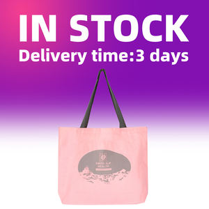 Bolso de mano de algodón de alta calidad, bolsa de algodón rosa personalizada, a la moda, OEM - Product Image 6