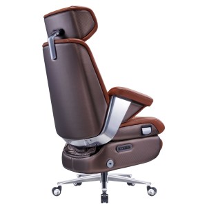 Nouveau design 2025 – Fauteuil de bureau pivotant sans fil avec fonction Shiatsu, vibrations et chauffage, et repose-pieds - Product Image 4