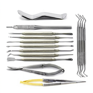 Ensemble de 15 instruments de micro-chirurgie dentaire en acier inoxydable, kit d'outils chirurgicaux buccaux parodontaux manuels, certifié CE Classe II - Product Image 1