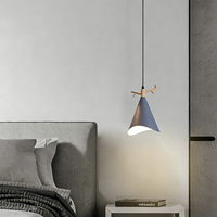Lampe de chevet, luminaire suspendu, style nordique, bois de cerf, chambre à coucher, bureau, luminaire suspendu simple et moderne, restaurant, bar, comptoir
