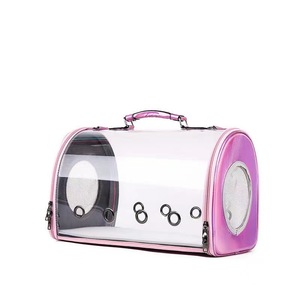 Transparent Pet Carrier <b>Backpack</b> Acrylic Polyester <b>Lightweight</b> Breathable For Cats And Pets Hand Carry Crossbody Use - Product Image 5