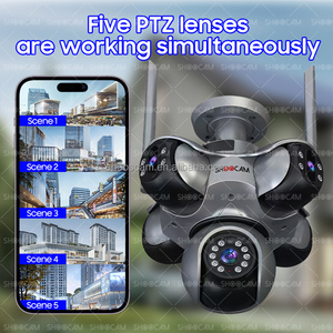 Shoocam thực 5 ống kính 5in1 máy ảnh 8K CMOS cảm biến mạng Máy ảnh ffvideo ứng dụng kiểm soát 4 PTZ phát hiện chuyển động âm thanh báo động <span class=keywords><strong>WIFI</strong></span> máy ảnh - Product Image 6