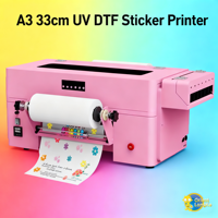 Mesin Printer Stiker Mini A3 33cm Tinta Pigmen Garansi 1 Tahun Kondisi Baru Roll-to-Roll dengan Pengiriman Gratis