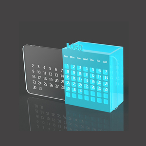 Biểu tượng tùy chỉnh <span class=keywords><strong>Acrylic</strong></span> bàn lịch với bút chì trường hợp <span class=keywords><strong>Acrylic</strong></span> bàn lịch đứng - Product Image 1