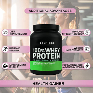 אבקת חלבון מי גבינה OEM, קריאטין, תוסף תזונה לאימון, מספק אנרגיה, עלייה במשקל, הגדלת מסת שריר, חיי מדף 24 חודשים - Product Image 2