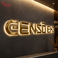 Letras Abombadas de Aluminio CNC Personalizadas, Letrero con Logotipo Retroiluminado en 3D, Letras de Canal Metálicas para Fachadas de Tiendas, Señalización Interior y Exterior