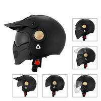 Casque de moto de haute qualité certifié DOT, unisexe, en ABS, à face ouverte, pour la sécurité hors route et la course