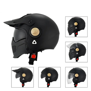 <span class=keywords><strong>Casque</strong></span> de <span class=keywords><strong>moto</strong></span> de haute qualité certifié DOT, unisexe, en ABS, à face ouverte, pour la sécurité hors route et la course - Product Image 2