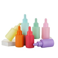 BYPE par PARFUM Soins Personnels Sérum Huile Essentielle Macaron Coloré Givré 30ml 1oz Vide Givré Rose Flacon compte-gouttes En Verre