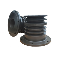 Poulie de moteur à courroie trapézoïdale à gorge unique en fonte 200 mm pour transmission de générateur usage intensif OEM