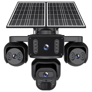 <span class=keywords><strong>Telecamera</strong></span> di Sicurezza 4G a Energia Solare con Quattro Lenti AOV, 20MP HD, Monitoraggio Esterno a Quattro Viste con Controllo Remoto Mobile - Product Image 1