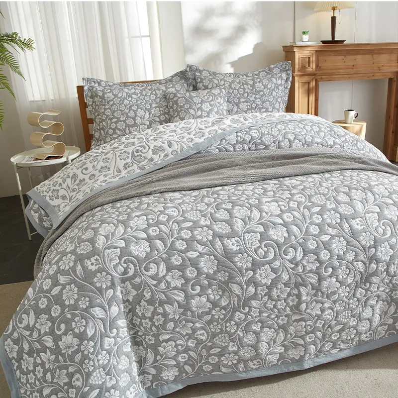 Yeni tasarım 100% tam denetim yorgan yatak örtüsü hızlı kargo yatak örtüsü 100% organik pamuk yatak örtüsü & battaniyeler