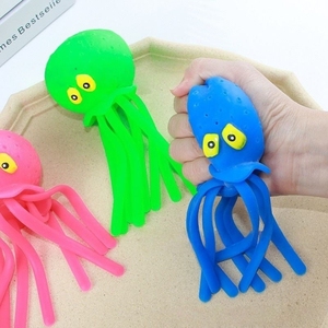 Jouet souple en forme de pieuvre, jouet de bain à pulvérisation d'eau, jouet à presser en plastique, jouet sensoriel anti-stress pour enfants garçons et filles - Product Image 6