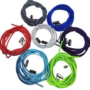 Cordones Redondos Personalizados para Zapatos, Elásticos, Sin Nudos, con Cierre Metálico, Reflectantes - Product Image 3